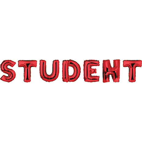 Studenter Folieballon Assorteret