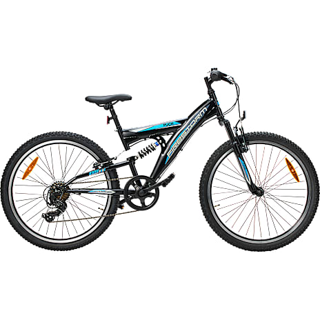 PUCH Firestorm Børnecykel 7 Gear 24" Sort/Blå
