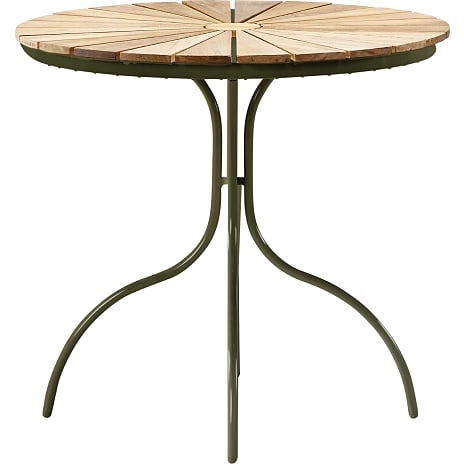 Kerteminde Teak cafébord grønt stel