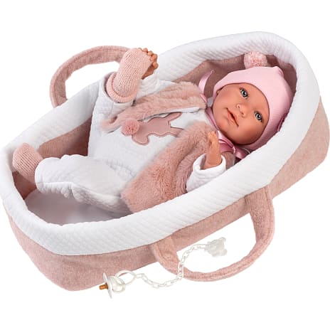 Llorens Dukke 42 cm i Bærelift Rosa