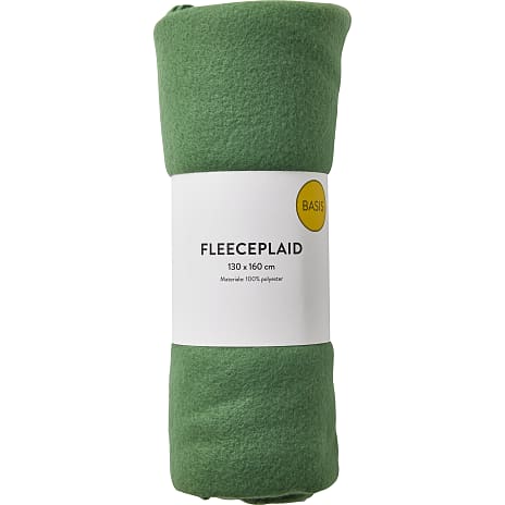 Basis Fleeceplaid 130x160 cm Grøn