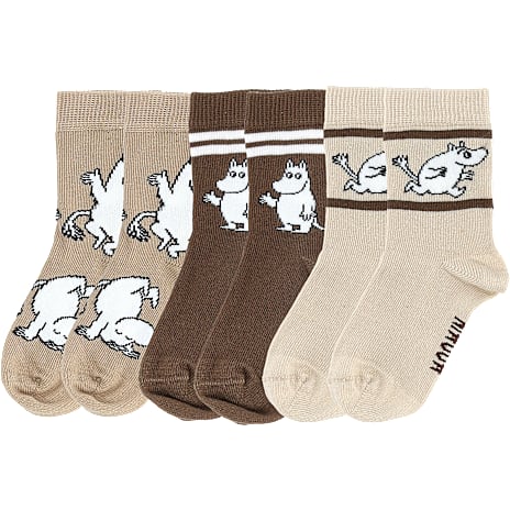 Licens Mumitroldene baby 3-pak strømper med mumitroldene str. 20-22 beige 1 stk.