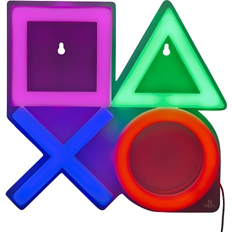 Paladone PlayStation LED Neonvæglampe Multifarvet
