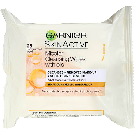 Garnier Renseservietter med Olier Sensitiv Hud