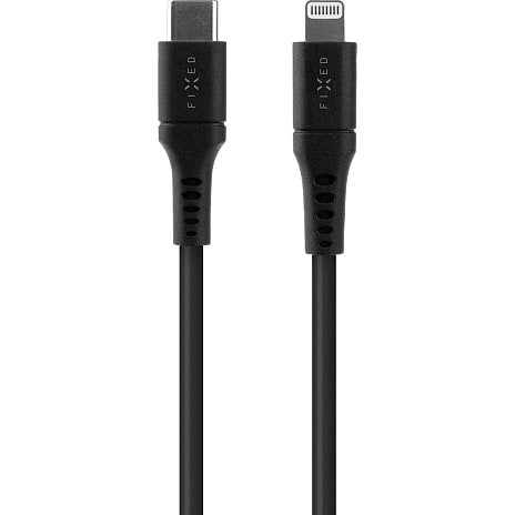 Fixed USB-C til Lightning kabel sort