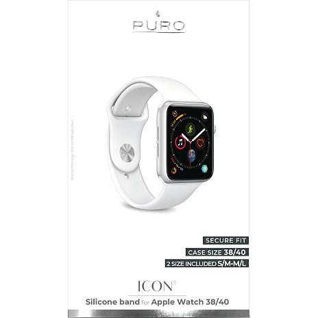 PURO Rem til Apple Watch 38-40 mm Hvid