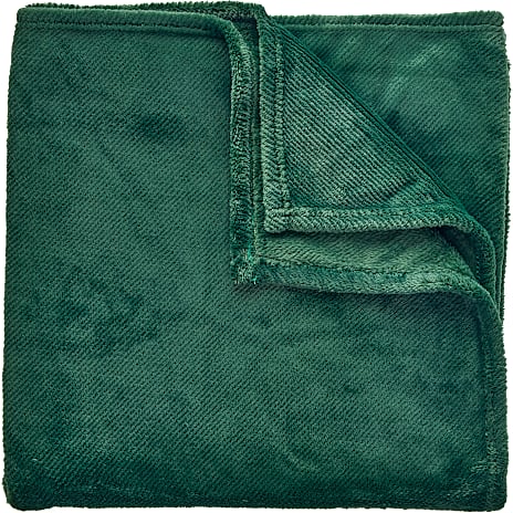 Salling Milk Fleece Plaid 130x170 cm Grøn