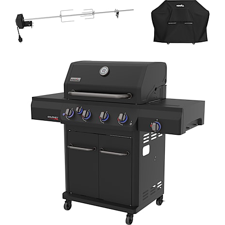 Nexgrill Gourmet Gasgrill 4 Brændere Med Cover Og Rotisseri
