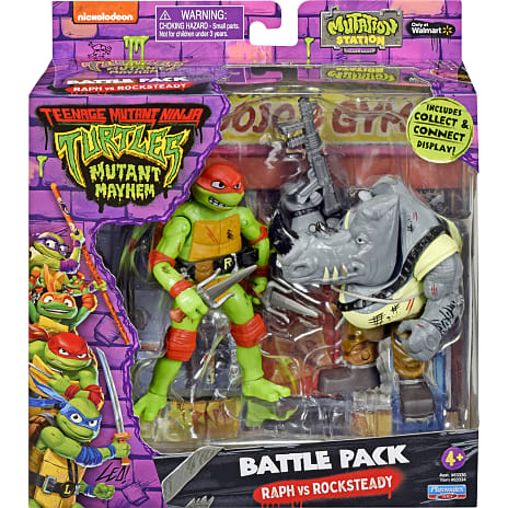 Turtles Mutant Mayhem Good vs Bad 2-pak Assorteret
