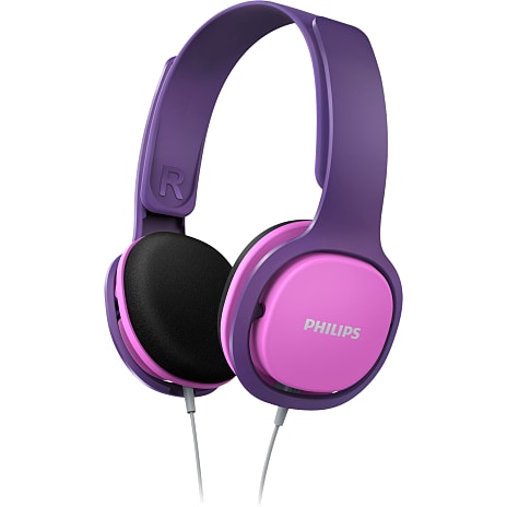 Philips SHK2000PK børnehøretelefoner lilla/pink