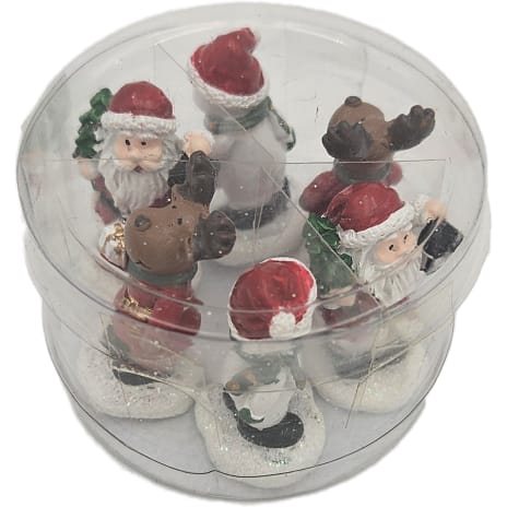 Mini Julefigurer 6-pak Assorteret
