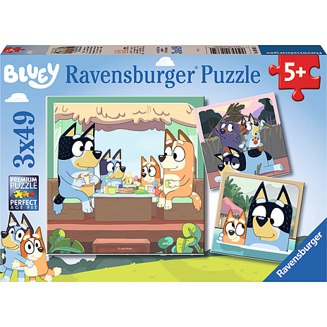 Ravensburger Bluey Puslespil 3x49 Brikker