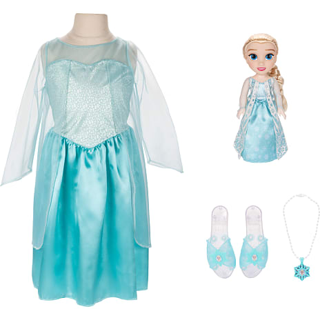 input Fremkald brydning Frozen Elsa dukke med tøj og tilbehør | Køb online på br.dk!