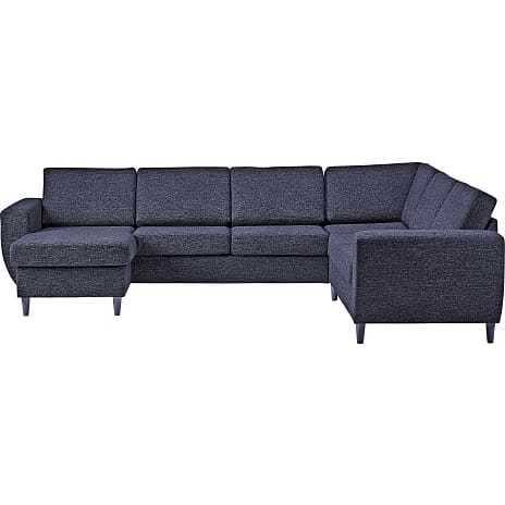 Rom Nordic vendbar hjørnesofa med chaiselong navy
