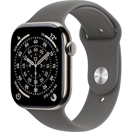 Apple Watch S11 (2025) GPS + Cell 42mm Natural Titanium Stone Grey M/L