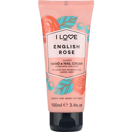 I Love English Rose hånd- og neglecreme 100 ml