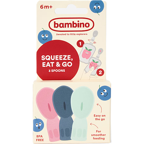 Bambino Squeeze, Eat & Go Skeer 6+ mdr