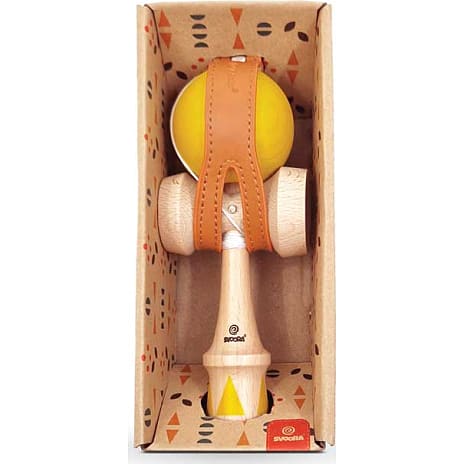 Kendama Trælegetøj Gul