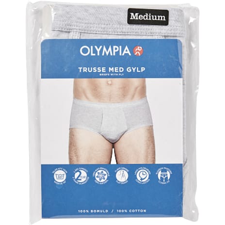 Olympia herre trusse str. XL - grå 1 stk.