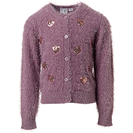 VRS Børne Cardigan Str. 110/116 Lilla