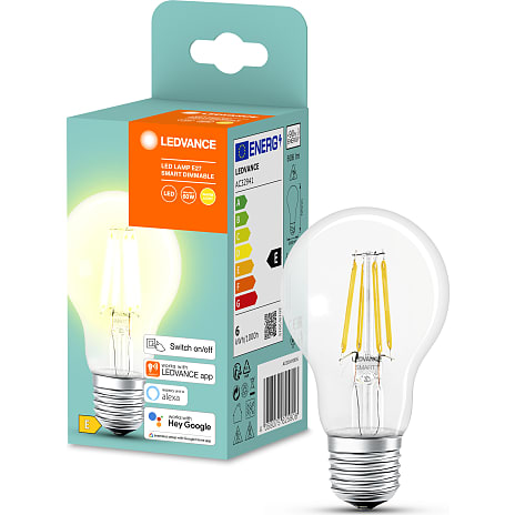 Ledvance Smart+ Bluetooth LED Pære 6W Dæmpbar