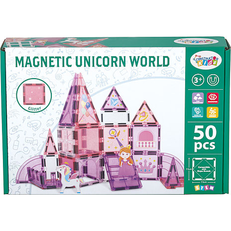 Constructor Kids Magnetisk Byggesæt 50 Dele Enhjørningetema
