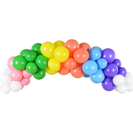 Andre Mærker Ballonguirlande med 60 balloner - multifarvet 60 stk.