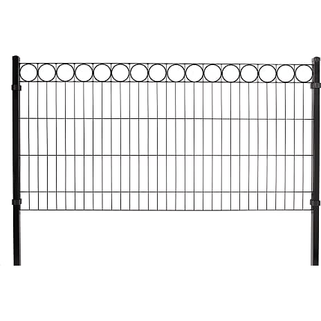 Hortus Panelhegn med Deko 100x200 cm Sort