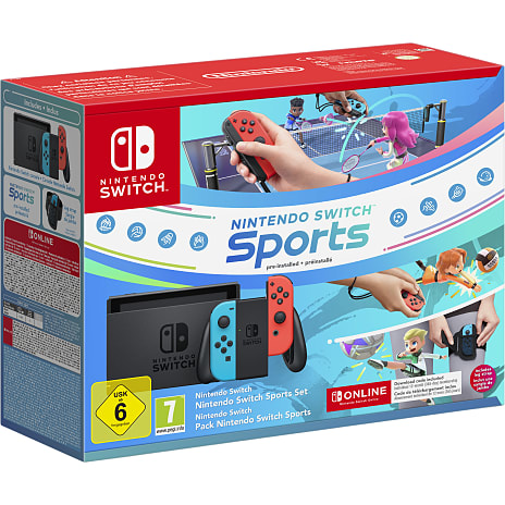 Nintendo Switch Konsol inkl. Nintendo Sports + 12 mdr. Online