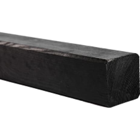 Nordic Fence Stolpe Sort Grundmalet