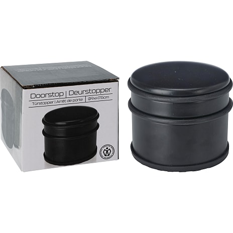 Andre Mærker Dørstopper Ø:9 cm H:7,5 cm - mat sort 1 stk.