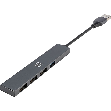 Tucano 4-i-1 USB-A Hub USB 3.0/2.0 Grå