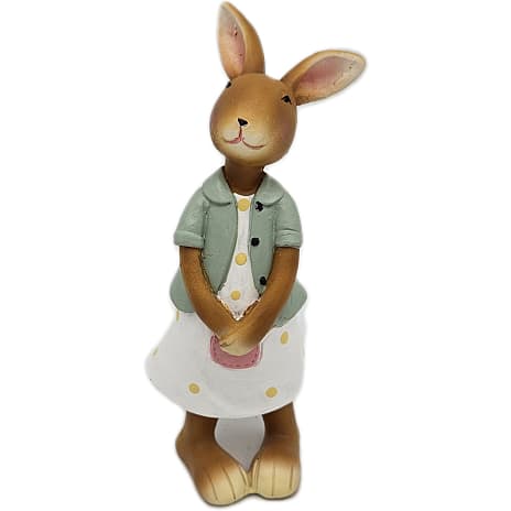 Påskefryd Påskekanin med Tøj 13 cm Assorteret