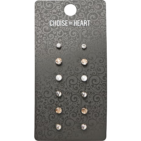 Choise by Heart Ørestikker - sølvfarvet/guld