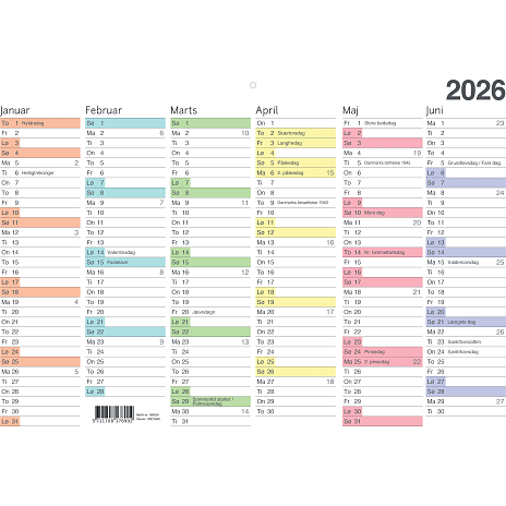1Conzept Kalender Med Illustrationer 2026