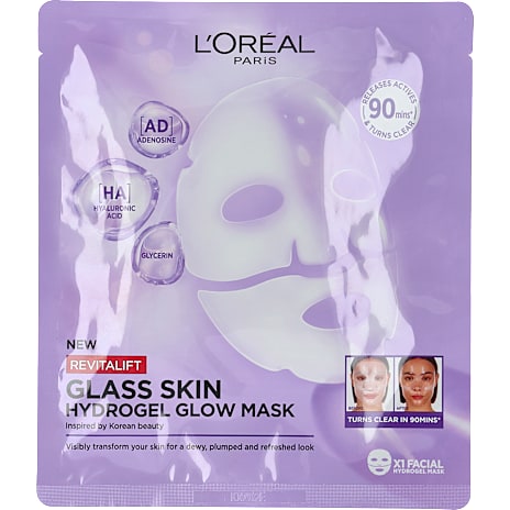 L'Oréal Paris Glass Skin Hydrogel Glow ansigtsmaske 1 stk.