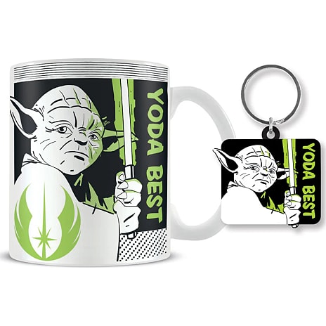 Pyramid Star Wars Krus og Nøgleringssæt Yoda