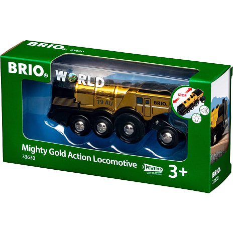 BRIO Guldfarvet Actionlokomotiv 33630