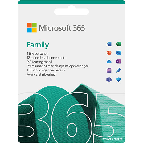 Microsoft 365 Family 6 Enheder 1 År