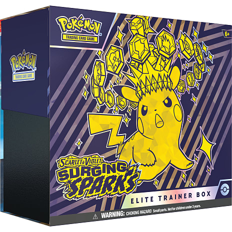 Pokémon ETB SV8 Surging Sparks Assorteret
