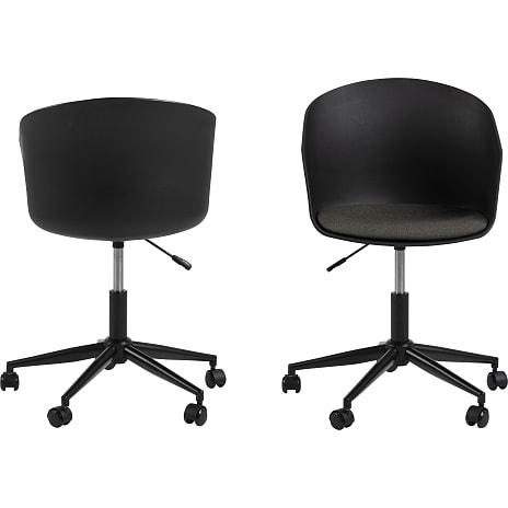 AC Design Furniture Moon Kontorstol Sort Og Grå