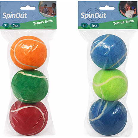SpinOut Tennisbolde Assorteret