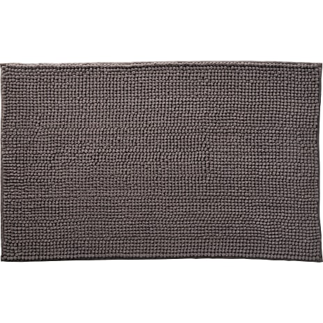 Andre Mærker Chenille bademåtte 50x80 cm - grå 1 stk.