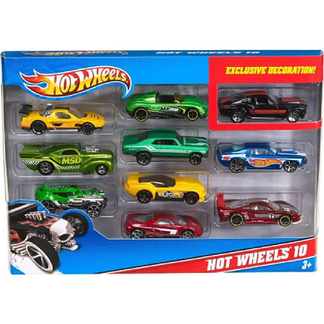 Hot Wheels Metalbiler 10-pak