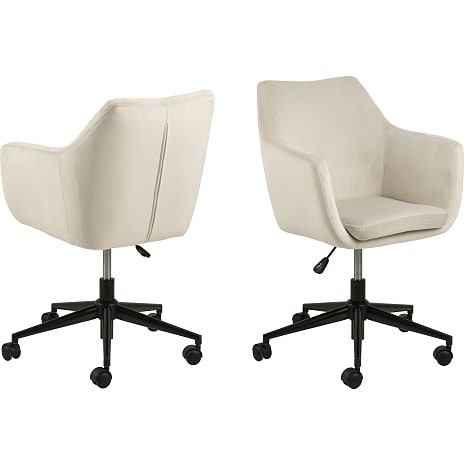 AC Design Furniture Nora Skrivebordsstol med Armlæn Brun