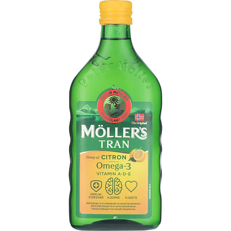 Möller's Flydende Møllers tran m. citronsmag 500 ml