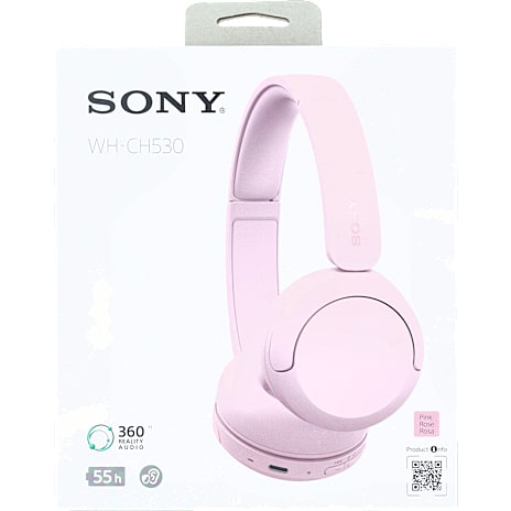 Sony WH-CH530 trådløse on-ear høretelefoner lyserød