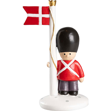 Andre Mærker Soldat med flag H:12,7 cm - Dannebrog 1 stk.