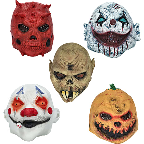 Halloween Latex Maske Assorteret