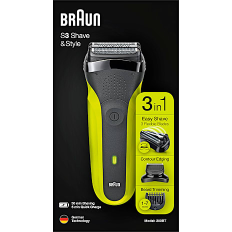 Braun Series 3 300BT Barbermaskine og Skægtrimmer